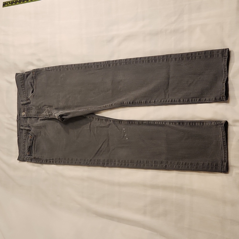 Levi's 513 men's Slim Straight jeans 34x32 gray red tab BB344